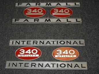 Ih Farmall 340 Emblems