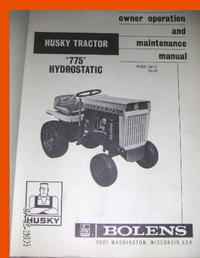 Bolens 775 Garden Trac. Manual