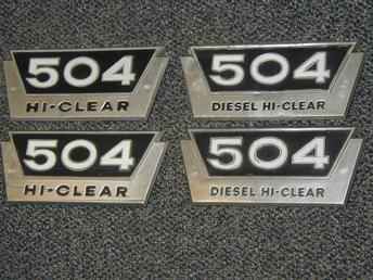 Ih 504 Hi-Clear Emblems
