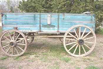 Wooden High Wheel Wagon
