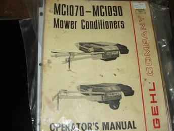 Gehl MC1070/1090 Op Manual