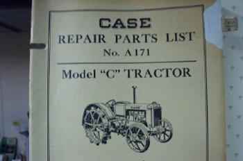 Case Model C Tractor Book